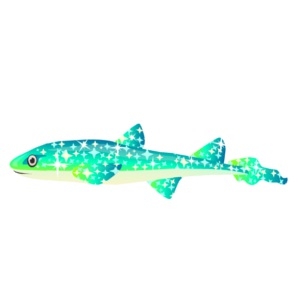 Aqua Glitter Baby Cat Shark